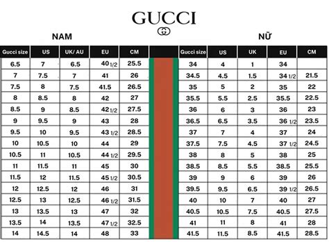 cách chọn size giày gucci|cách quy đổi gucci.